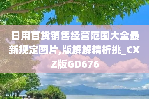 日用百货销售经营范围大全最新规定图片,版解解精析挑_CXZ版GD676