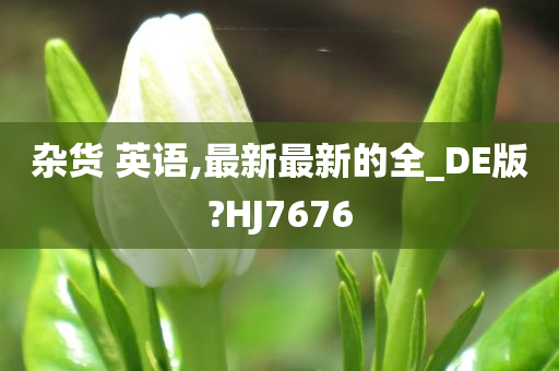 杂货 英语,最新最新的全_DE版?HJ7676