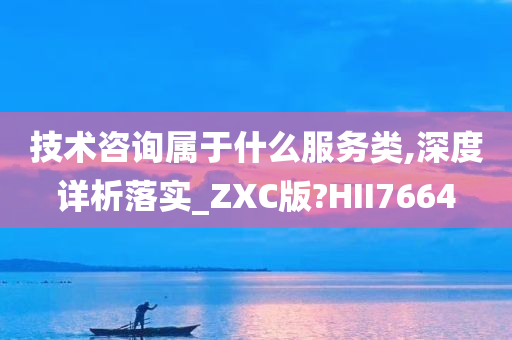 技术咨询属于什么服务类,深度详析落实_ZXC版?HII7664