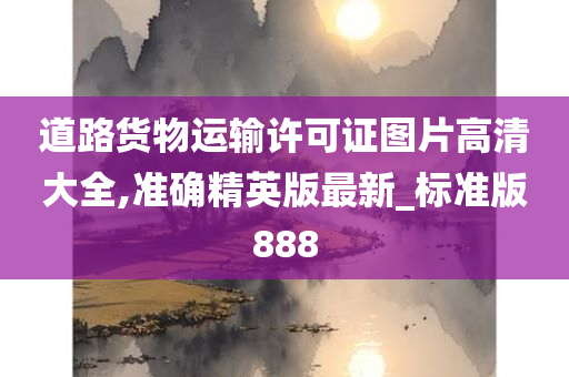 道路货物运输许可证图片高清大全,准确精英版最新_标准版888