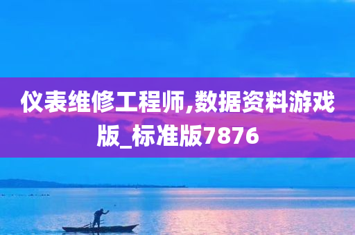 仪表维修工程师,数据资料游戏版_标准版7876