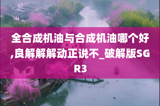 全合成机油与合成机油哪个好,良解解解动正说不_破解版SGR3