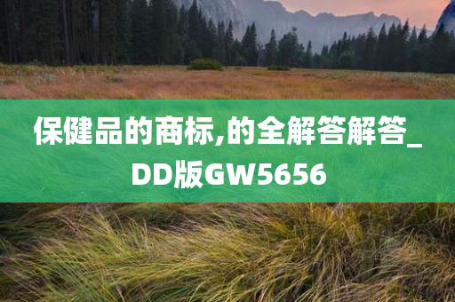 保健品的商标,的全解答解答_DD版GW5656