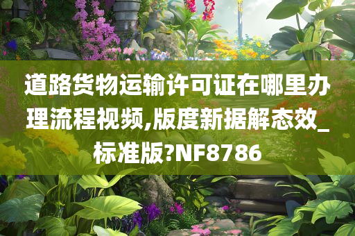 道路货物运输许可证在哪里办理流程视频,版度新据解态效_标准版?NF8786