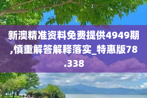 新澳精准资料免费提供4949期,慎重解答解释落实_特惠版78.338