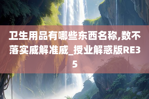 卫生用品有哪些东西名称,数不落实威解准威_授业解惑版RE35