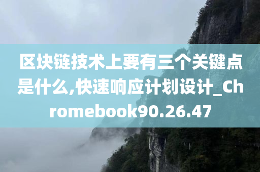 区块链技术上要有三个关键点是什么,快速响应计划设计_Chromebook90.26.47