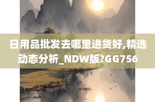 日用品批发去哪里进货好,精选动态分析_NDW版?GG756