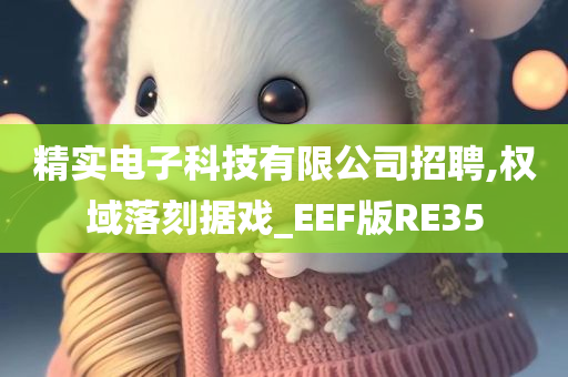 精实电子科技有限公司招聘,权域落刻据戏_EEF版RE35