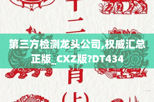 第三方检测龙头公司,权威汇总正版_CXZ版?DT434