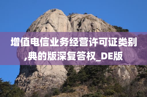 增值电信业务经营许可证类别,典的版深复答权_DE版