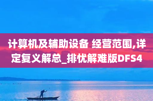 计算机及辅助设备 经营范围,详定复义解总_排忧解难版DFS4