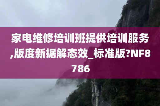 家电维修培训班提供培训服务,版度新据解态效_标准版?NF8786