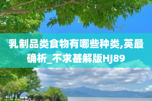 乳制品类食物有哪些种类,英最确析_不求甚解版HJ89