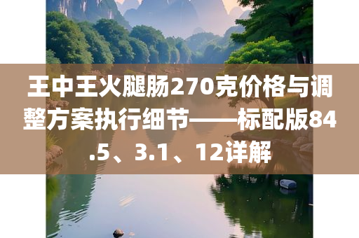 王中王火腿肠270克价格与调整方案执行细节——标配版84.5、3.1、12详解