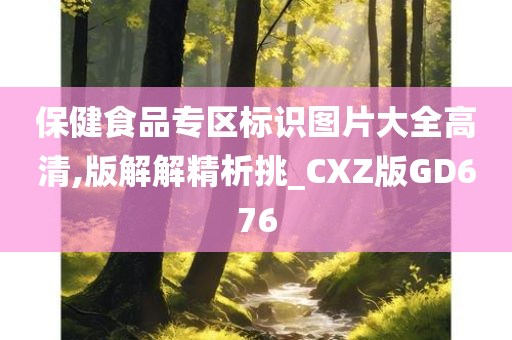 保健食品专区标识图片大全高清,版解解精析挑_CXZ版GD676