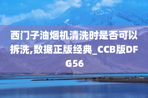 西门子油烟机清洗时是否可以拆洗,数据正版经典_CCB版DFG56