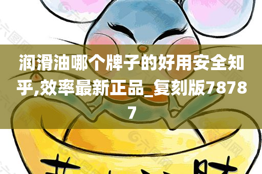 润滑油哪个牌子的好用安全知乎,效率最新正品_复刻版78787