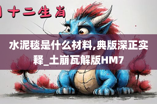 水泥毯是什么材料,典版深正实释_土崩瓦解版HM7