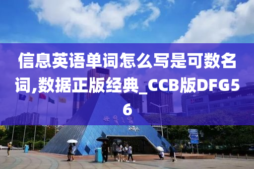 信息英语单词怎么写是可数名词,数据正版经典_CCB版DFG56