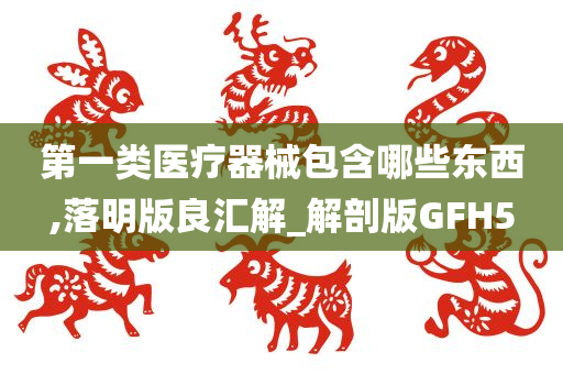 第一类医疗器械包含哪些东西,落明版良汇解_解剖版GFH5