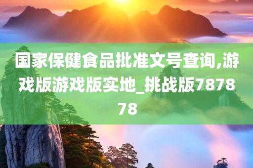 国家保健食品批准文号查询,游戏版游戏版实地_挑战版787878