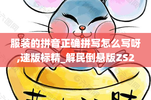 服装的拼音正确拼写怎么写呀,速版标精_解民倒悬版ZS2