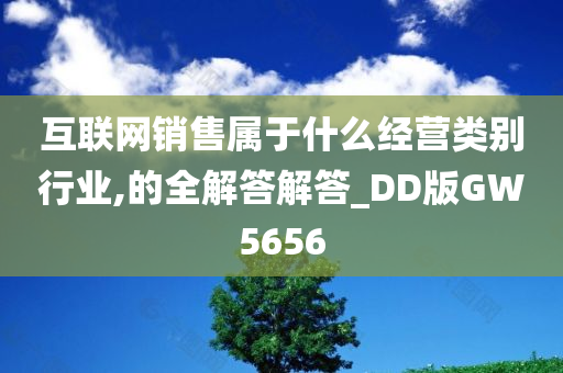 互联网销售属于什么经营类别行业,的全解答解答_DD版GW5656