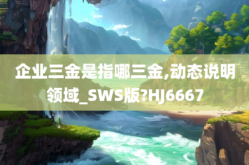 企业三金是指哪三金,动态说明领域_SWS版?HJ6667