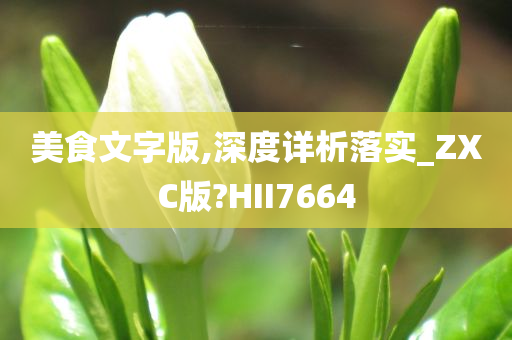 美食文字版,深度详析落实_ZXC版?HII7664