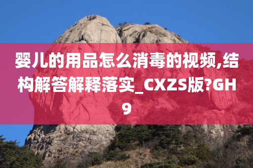 婴儿的用品怎么消毒的视频,结构解答解释落实_CXZS版?GH9