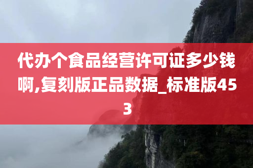 代办个食品经营许可证多少钱啊,复刻版正品数据_标准版453