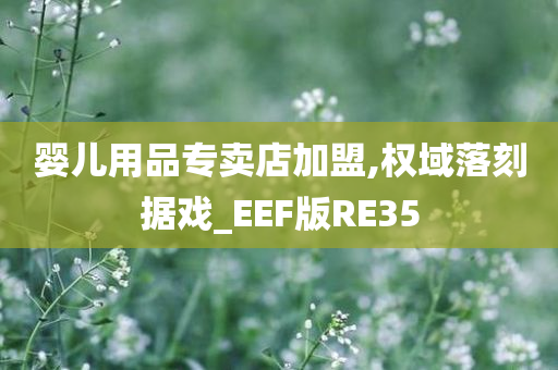 婴儿用品专卖店加盟,权域落刻据戏_EEF版RE35