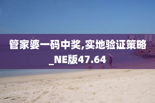 管家婆一码中奖,实地验证策略_NE版47.64