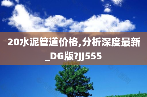 20水泥管道价格,分析深度最新_DG版?JJ555