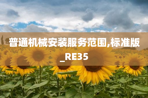 普通机械安装服务范围,标准版_RE35