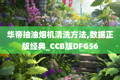 华帝抽油烟机清洗方法,数据正版经典_CCB版DFG56