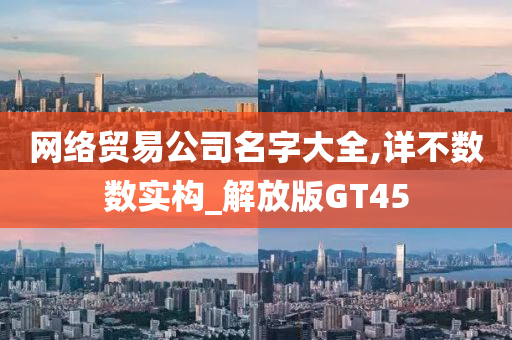 网络贸易公司名字大全,详不数数实构_解放版GT45