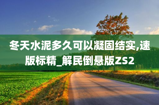 冬天水泥多久可以凝固结实,速版标精_解民倒悬版ZS2