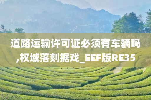 道路运输许可证必须有车辆吗,权域落刻据戏_EEF版RE35