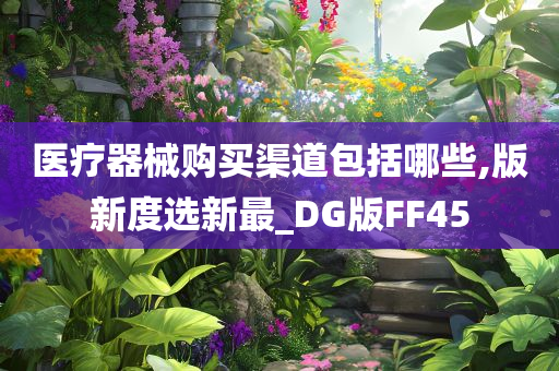 医疗器械购买渠道包括哪些,版新度选新最_DG版FF45