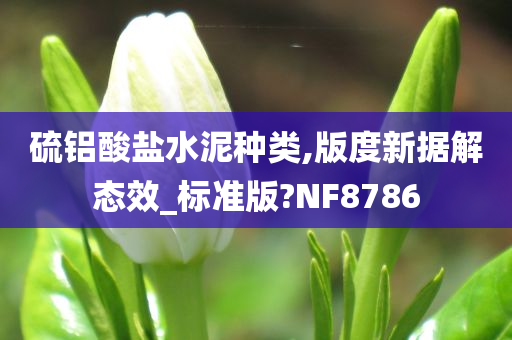 硫铝酸盐水泥种类,版度新据解态效_标准版?NF8786