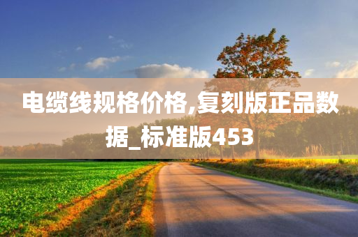 电缆线规格价格,复刻版正品数据_标准版453