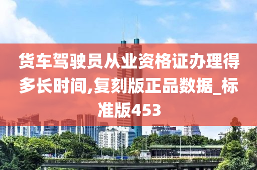 货车驾驶员从业资格证办理得多长时间,复刻版正品数据_标准版453