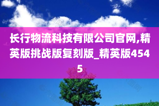 长行物流科技有限公司官网,精英版挑战版复刻版_精英版4545