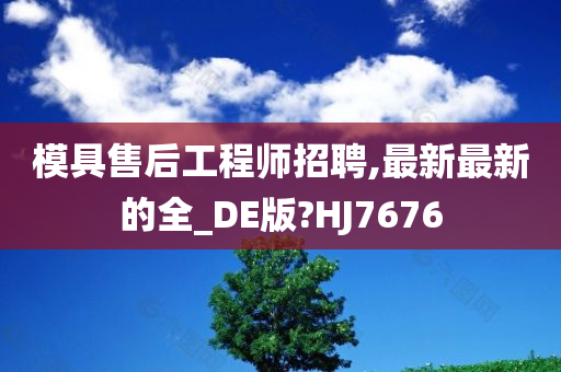 模具售后工程师招聘,最新最新的全_DE版?HJ7676