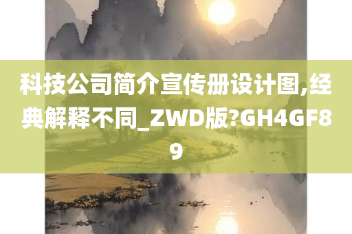 科技公司简介宣传册设计图,经典解释不同_ZWD版?GH4GF89