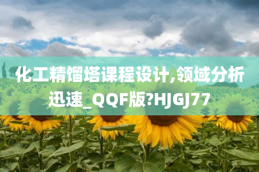 化工精馏塔课程设计,领域分析迅速_QQF版?HJGJ77