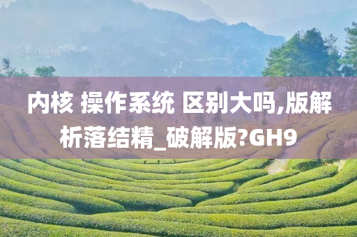 内核 操作系统 区别大吗,版解析落结精_破解版?GH9