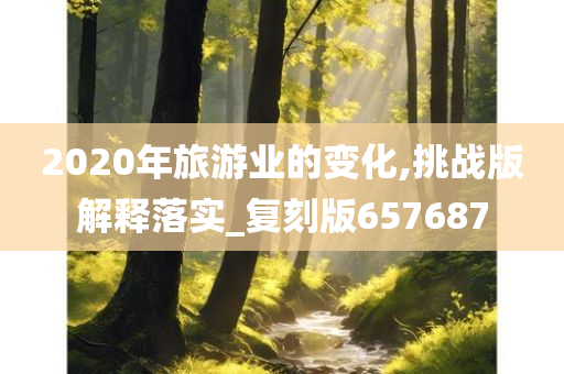 2020年旅游业的变化,挑战版解释落实_复刻版657687